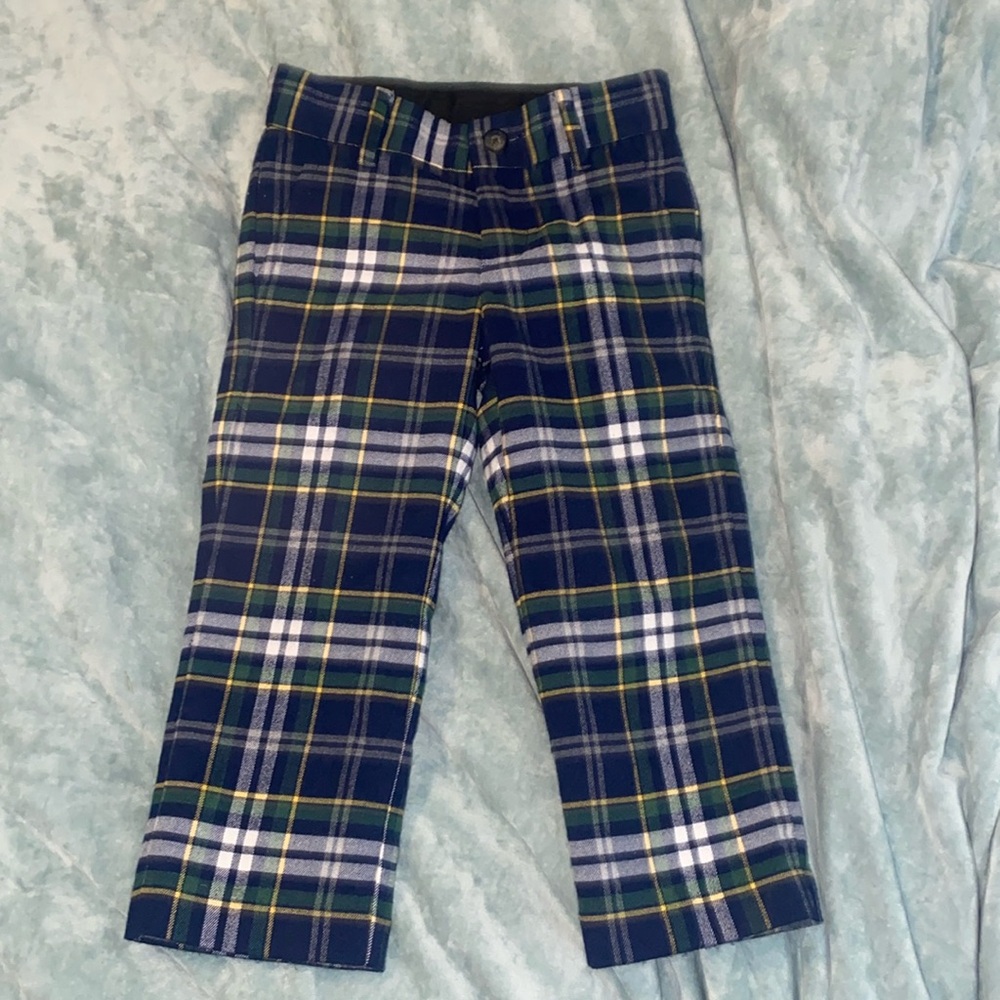 Janie and Jack Tartan Dress Pant